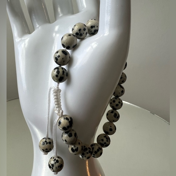 ✨HOST PICK✨ Handmade Dalmatian Jasper gemstone bracelet and it is adjustable. - Picture 4 of 6